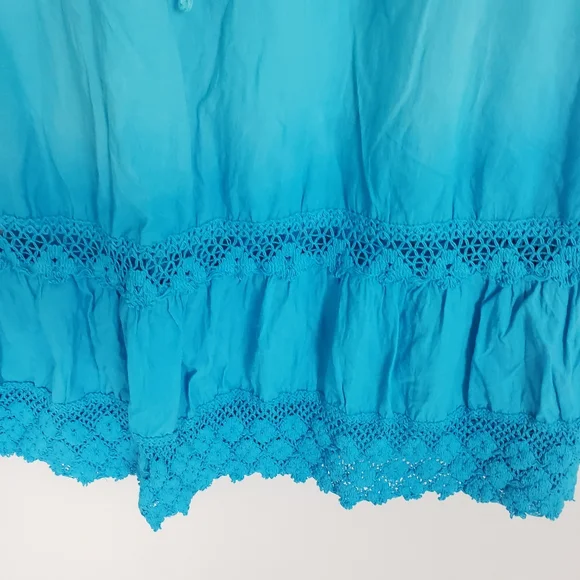 Ombre Bobbie Brooks Aqua Blue Skirt - Picture 4 of 7